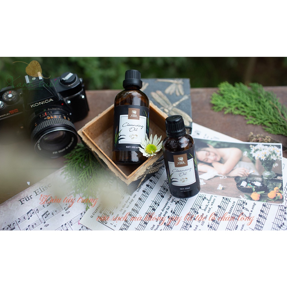 [H'Bia] Dầu Tẩy Trang Lá Nếp - H'Bia Cleansing Oil [Xanh Suốt]