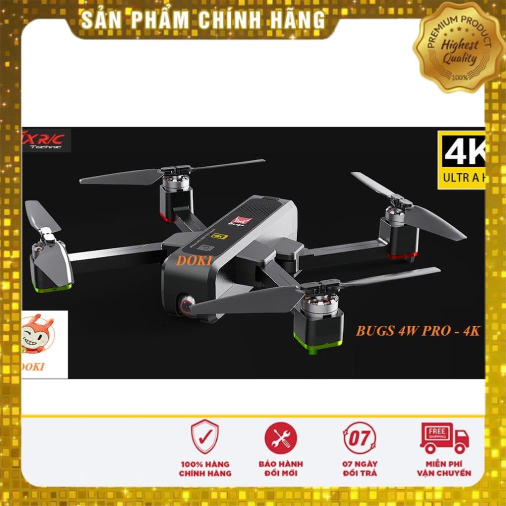 Máy bay flycam Bugs 4W Pro 4K - Bugs 4W 2K có camera 4K 5G động cơ không chổi thang
