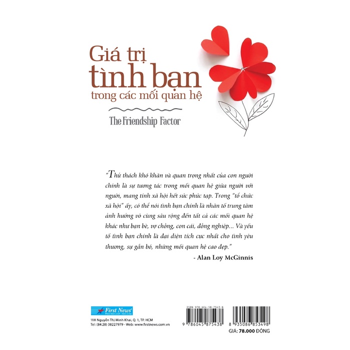 Sách - Giá Trị Tình Bạn Trong Các Mối Quan Hệ - 8935086853498