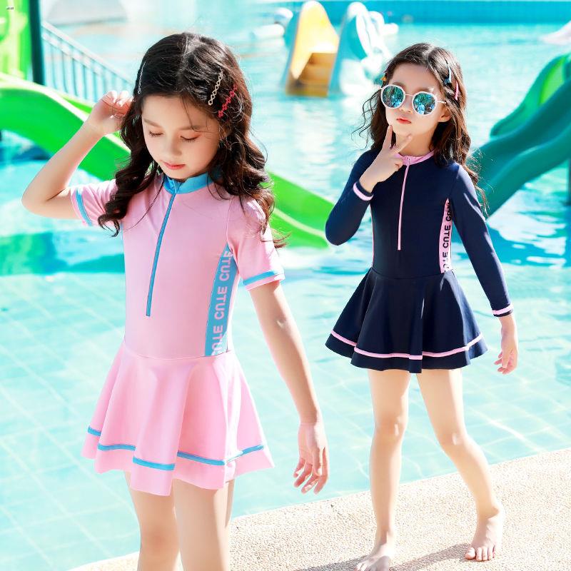 ✲ﺴÁo tắm trẻ em dài tay chống nắng một mảnh cô gái trung niên Công chúa hàn quốc áo tắm một mảnh dễ thương kiểu dáng nướ