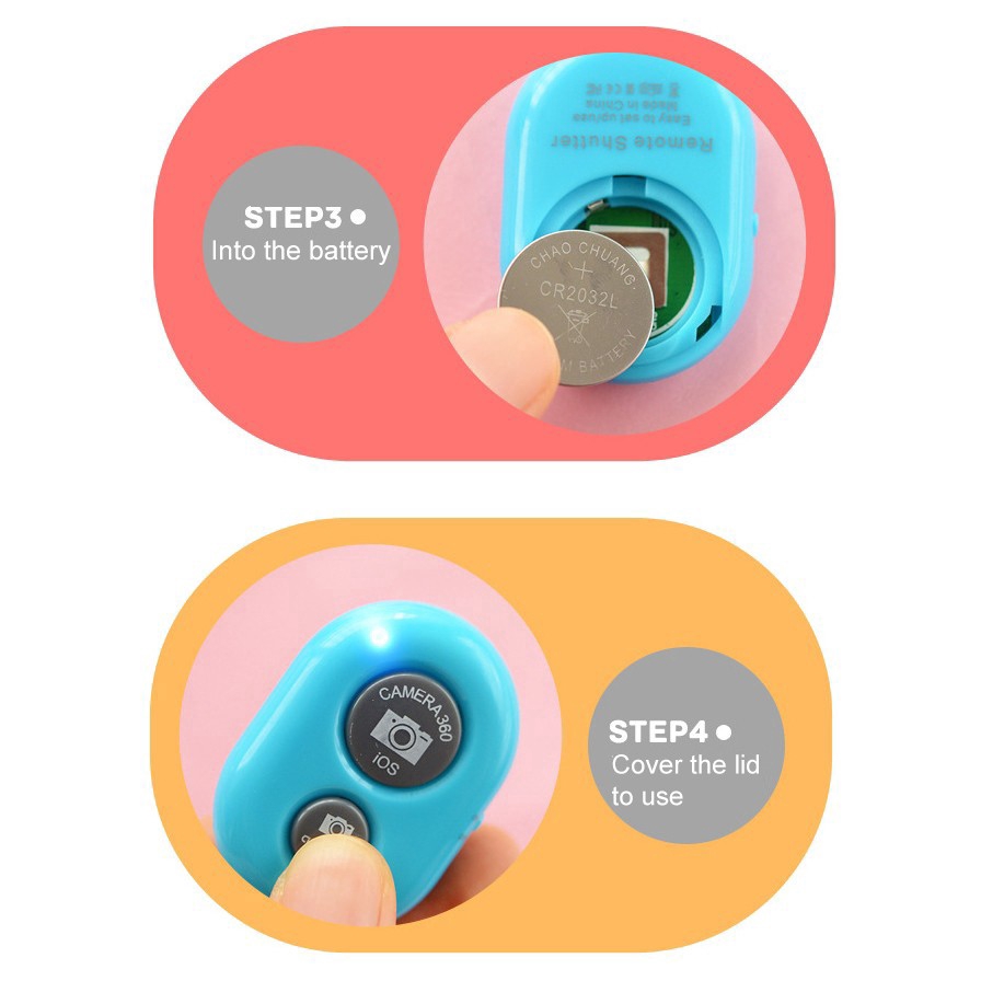 Nút điều khiển gậy tự sướng từ xa kết nối Bluetooth cho điện thoại iOs/Android | BigBuy360 - bigbuy360.vn