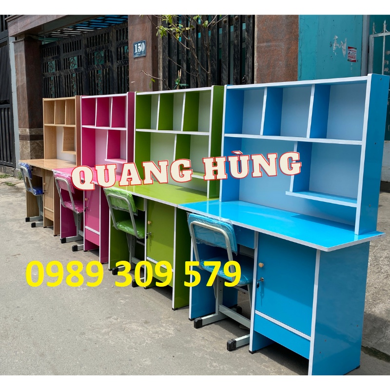 BÀN HỌC SINH CÓ KỆ SÁCH CHO BÉ CAO CẤP HCM