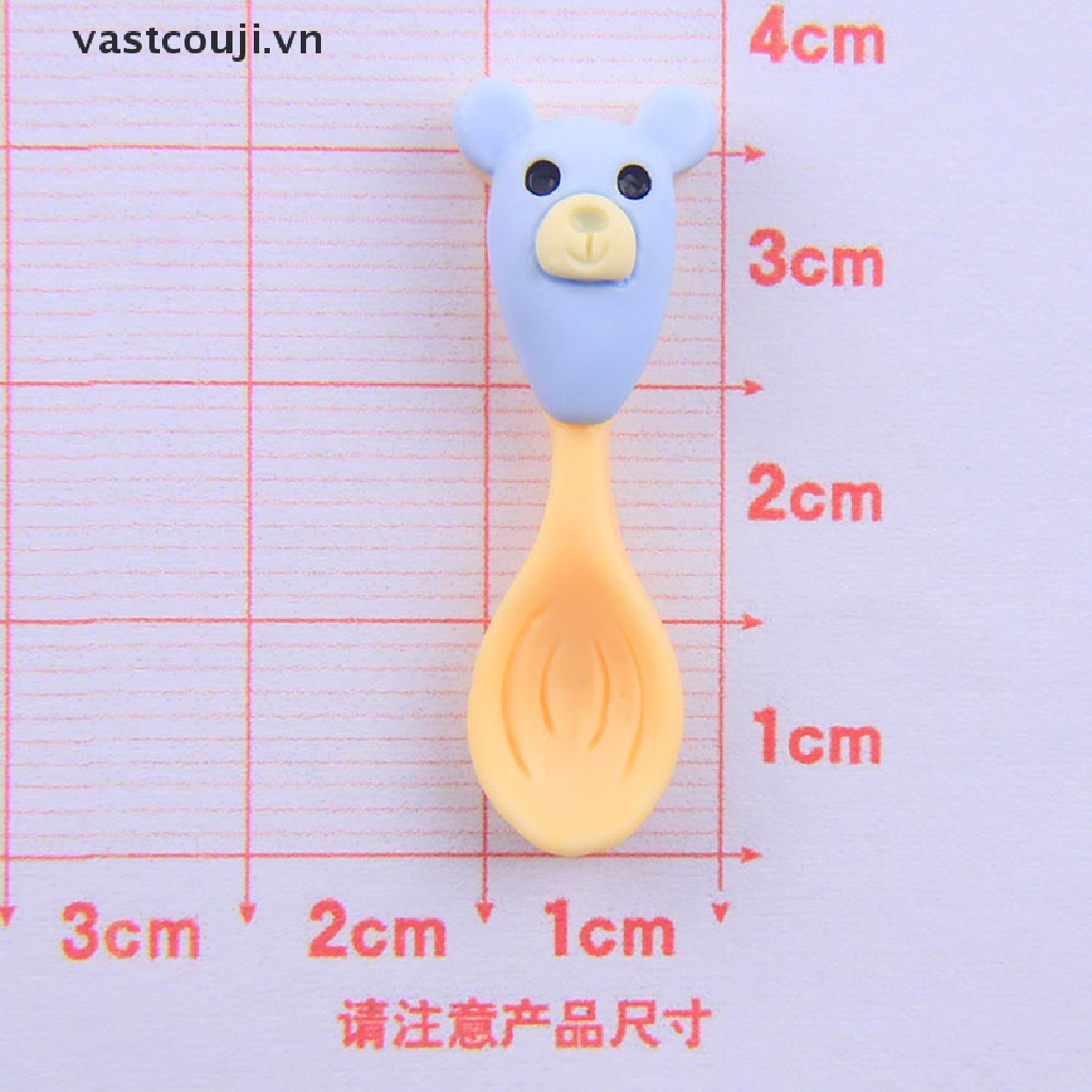 Set 10 Dụng Cụ Ăn Uống Mini Hình Hoạt Hình Cho Nhà Búp Bê VN