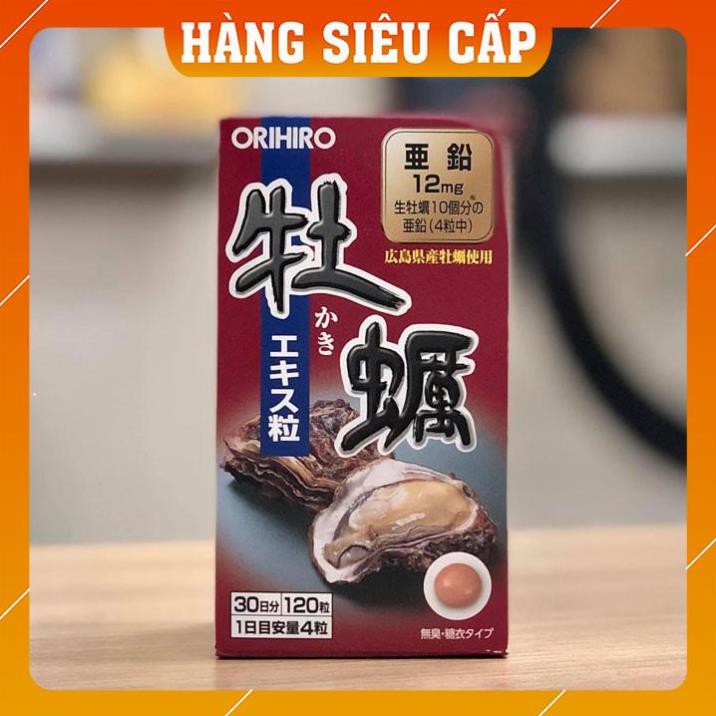 Tinh chất hàu tươi ORIHIRO 120 viên nội địa Nhật - Tăng cướng sinh lý nam, thải độc gan