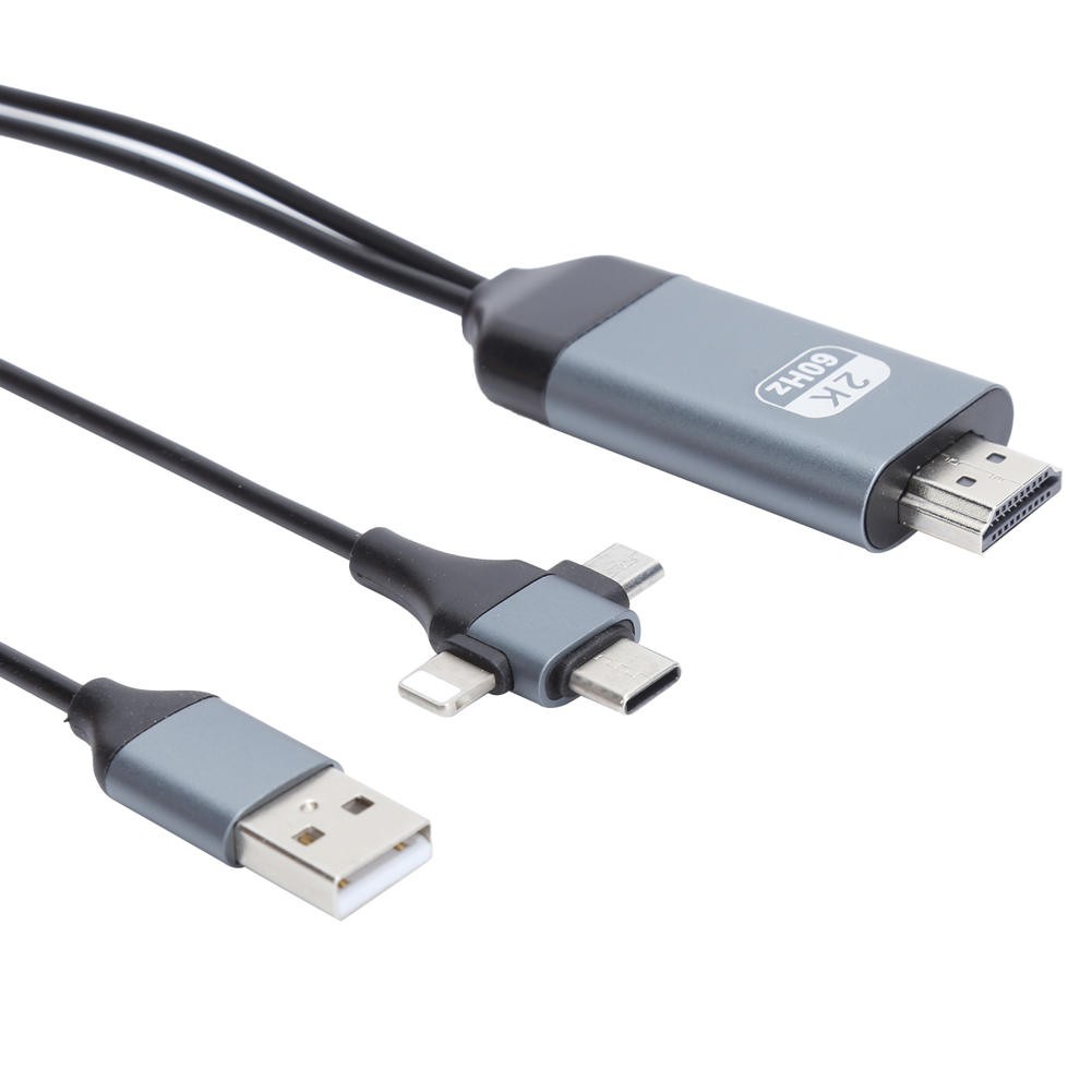 Đầu Chuyển Đổi 3 Trong 1 Từ Cổng Type C Sang Cổng Hdmi Tiện Dụng