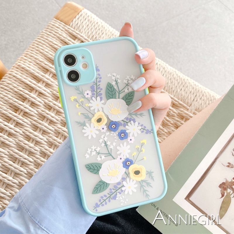 Ốp điện thoại TPU mềm họa tiết tranh vẽ hoa cho iPhone 11 Pro Max X Xs Max XR 8 7 Plus SE 2020