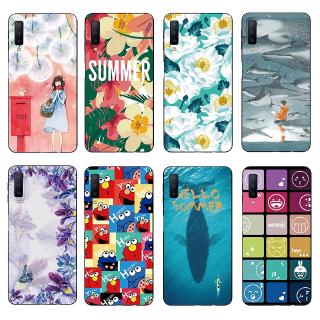 Ốp điện thoại mềm hình hoa cho Samsung Galaxy A7 2018 A750