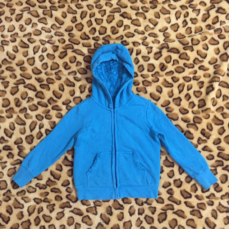 Áo khoác nỉ lót lông cừu Uniqlo Kids size 120 (2hand)