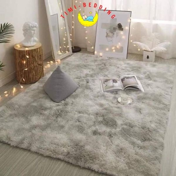 Thảm lông trải sàn phòng ngủ, phòng khách – Thảm trang trí cao cấp kích thước 1,6x2m – Timibedding