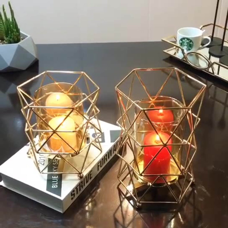 Giá Đỡ Đèn Cầy Bằng Sắt Phong Cách Bắc Âu Độc Đáo Trang Trí Nhà Cửa / Tiệc Cưới