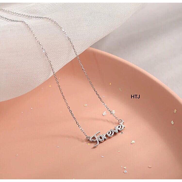 Dây chuyền FOREVER bạc ta cao cấp LINH MIU SILVER