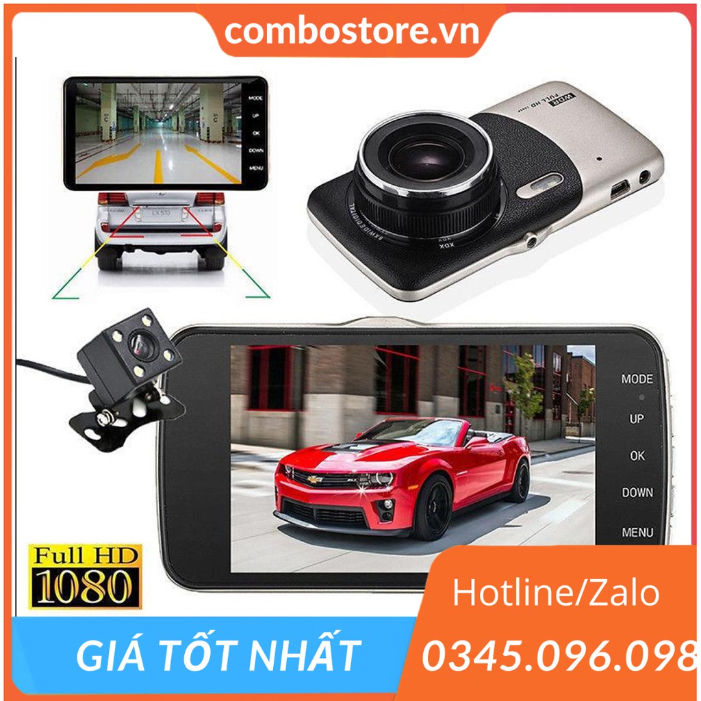 Camera Hành trình Ô Tô, Xe Hơi Chính hãng, Full HD 1080P, Chống chói, Góc rộng, Nhìn Đêm Siêu Bền