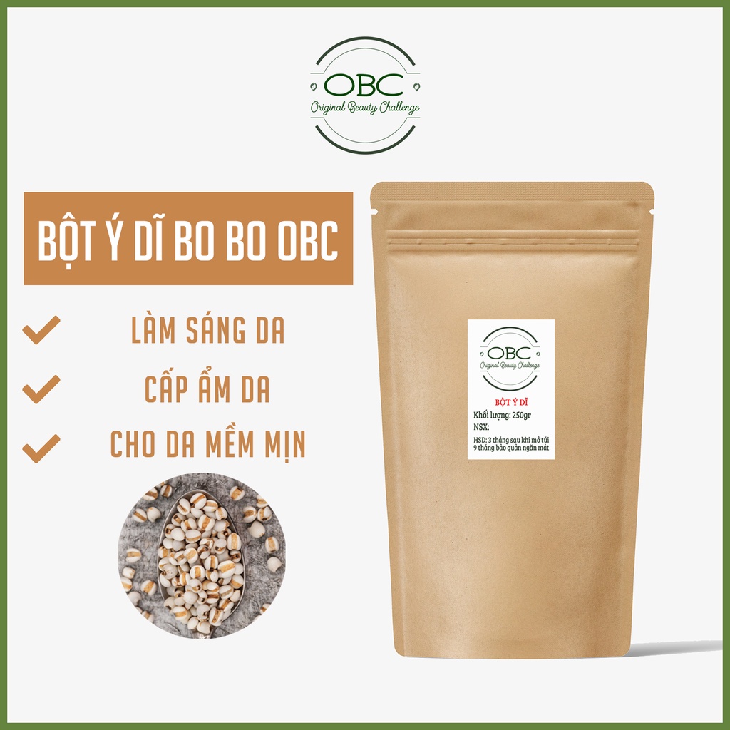 Bột ý dĩ (bo bo) 100gr nguyên chất OBC