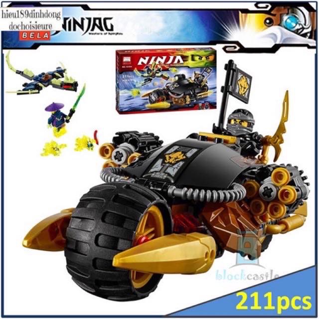 Lắp ráp xếp hình Lego Ninjago Xe máy của các ninja (Có hình ảnh và số mảnh cho khách chọn)