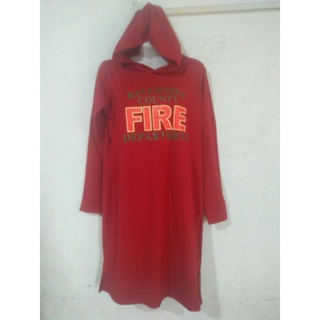Đầm suông tay dài có mũ size l,m