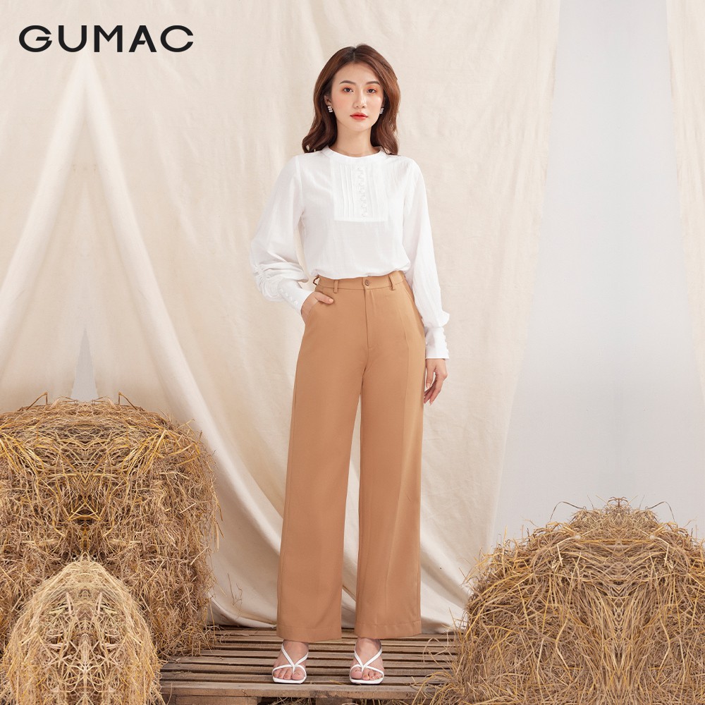[Mã WABRGU72 giảm 10% tối đa 50k đơn 250k] Quần tây ống đứng QA1018 GUMAC | BigBuy360 - bigbuy360.vn