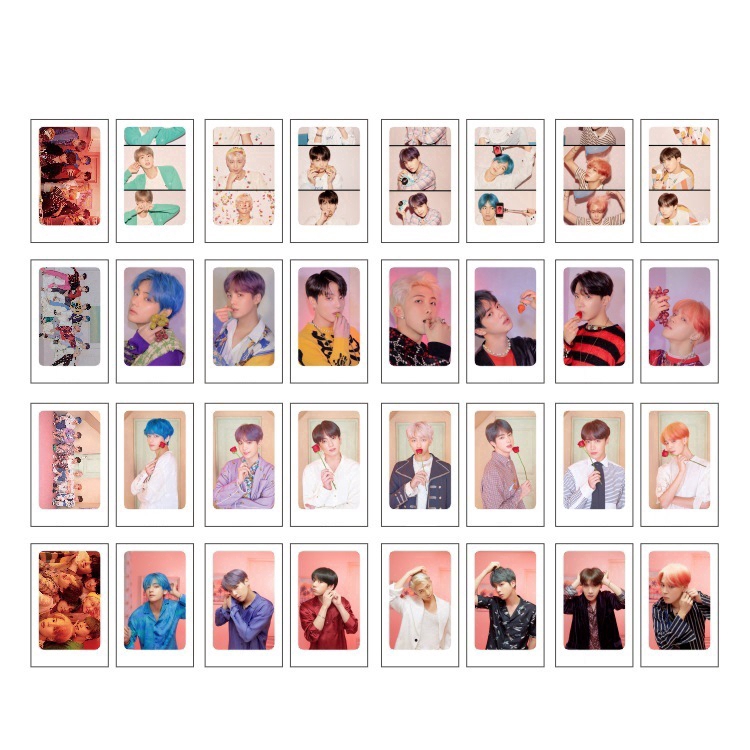 BTS small card bulletproof youth group returns to the new album concert bt21 lomo card around BTS photo photo card official