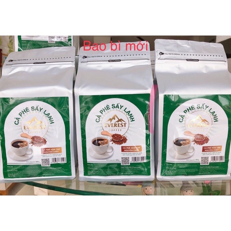 Cà phê Everest hòa tan sấy lạnh Gold Blend túi zipper 400g