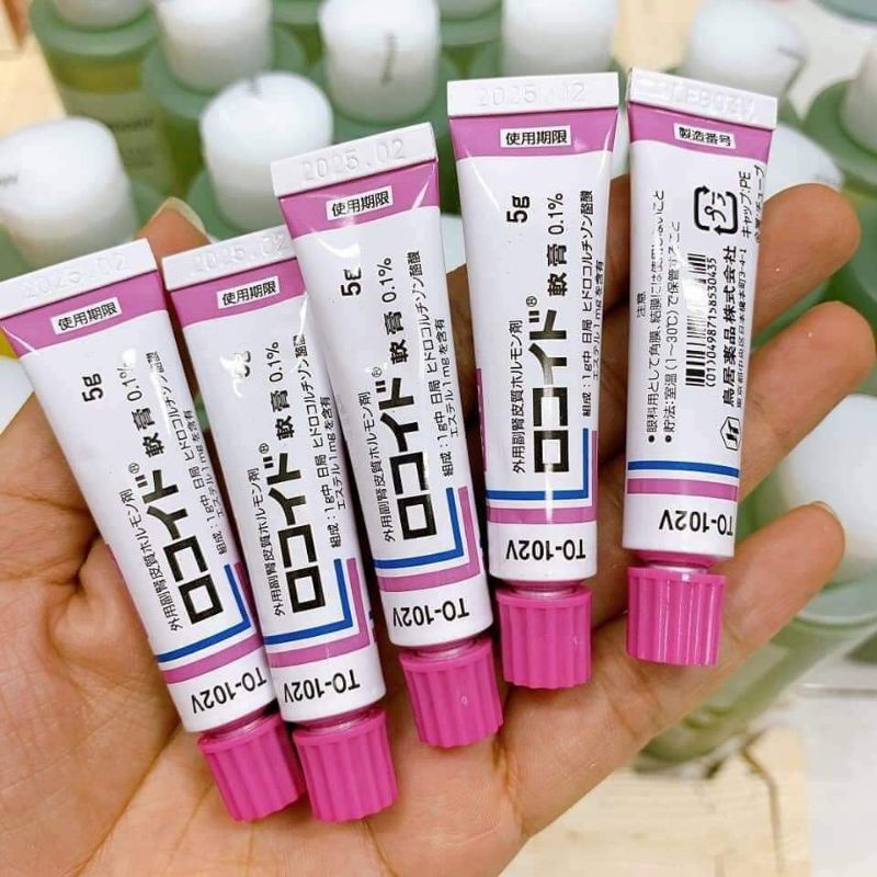 [Cam kết Chính Hãng] Kem bôi vết đốt côn trùng, muỗi đốt Rokoito Locoid Ointment 5g Nhật Bản