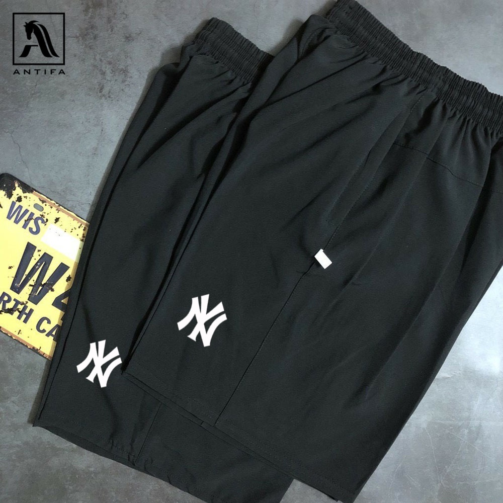 Quần short nam vải dù có logo N.Y - Quần đùi vải gió co giãn mềm mịn, siêu nhẹ , dáng thể thao