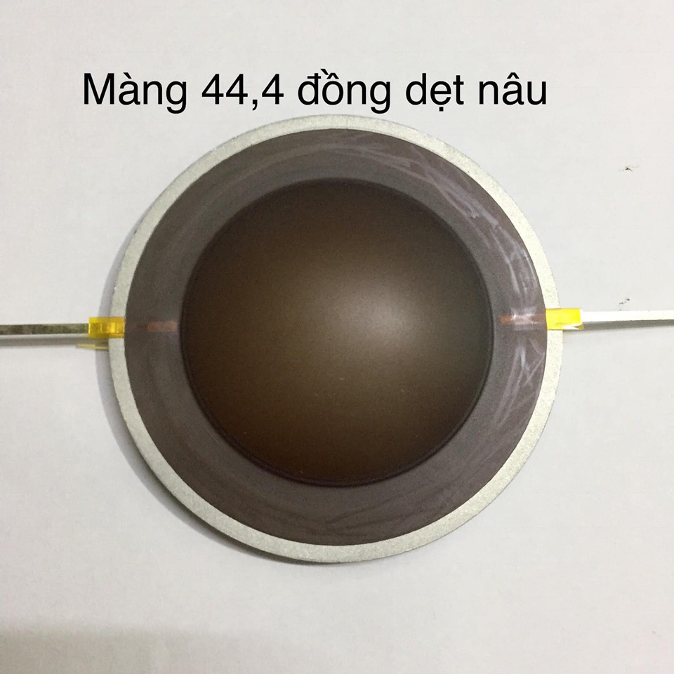 Màng loa treble 44,4 đồng dẹt nâu .-Linh kiện thay thế sửa chữa loa