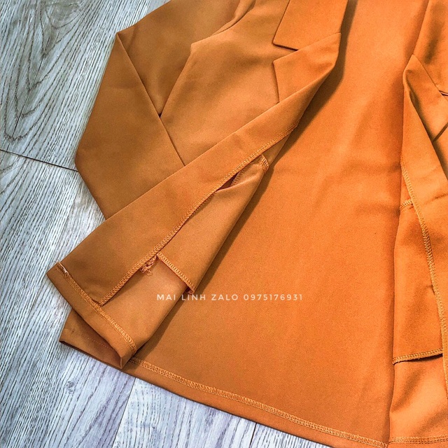 Vest suông 1 lớp màu nâu chất tuyết mưa | BigBuy360 - bigbuy360.vn