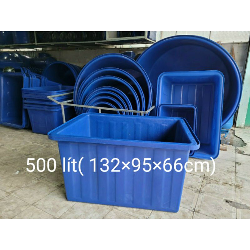 Thùng chữ nhật nuôi cá  cao cấp ( 2000 lít,1100 lít,1000 lít,750 lít,500 lít,300 lít