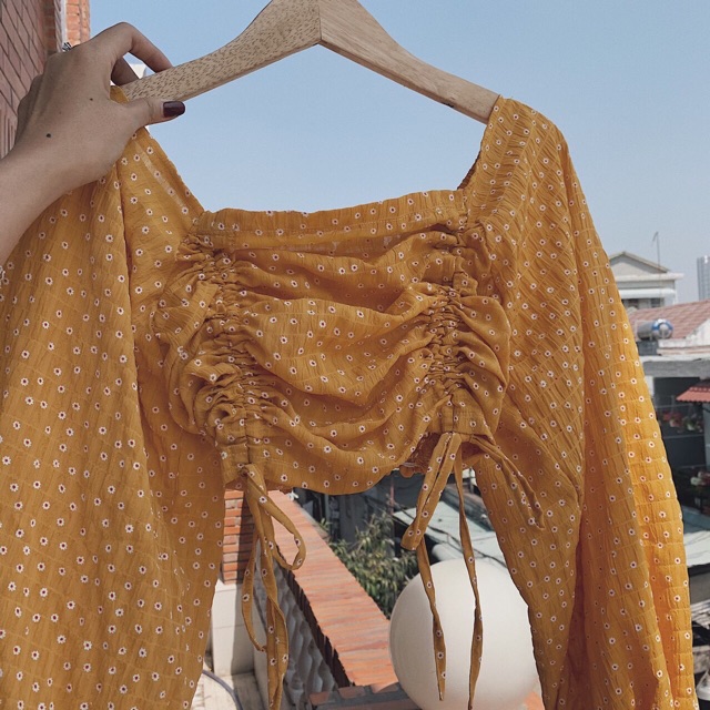ÁO HOA NHÍ CROPTOP 4 MÀU