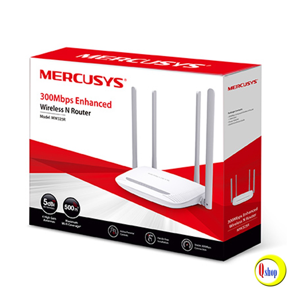 Bộ phát wifi Mercusys MW325R Chuẩn N 300Mbps Chính hãng