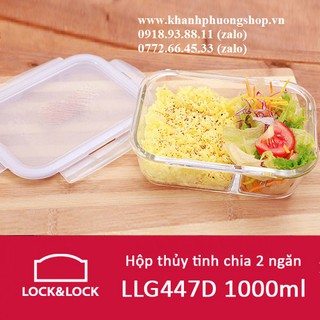 hộp thủy tinh lock&lock chia 2 ngăn - hộp thủy tinh lock&lock chia 2 ngăn