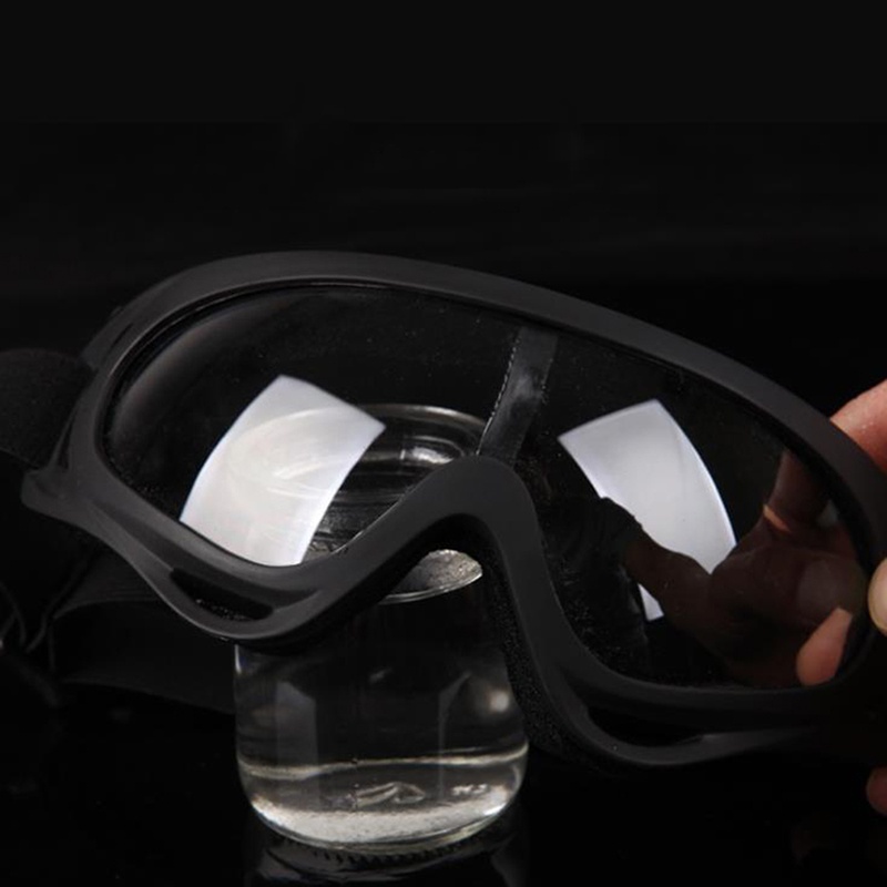 Safety Glasses Fully Closed Clear Lens Eye Protection Goggles Glasses Anti-Fog Antisand Dust Resist UV Light
