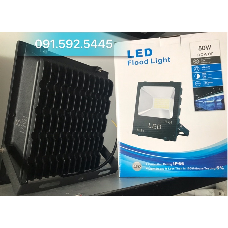 Đèn Pha Led 200w, 100w, 50w IP66 COB 5054 Siêu Sáng Siêu Chống Nước (Đủ Công Suất)