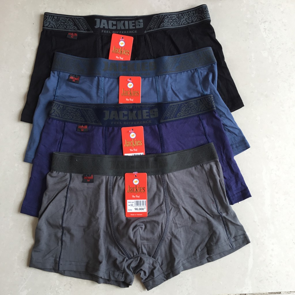 Quần lót boxer đùi nam thun cotton JACKIES hàng công ty Việt Nam Cao Cấp