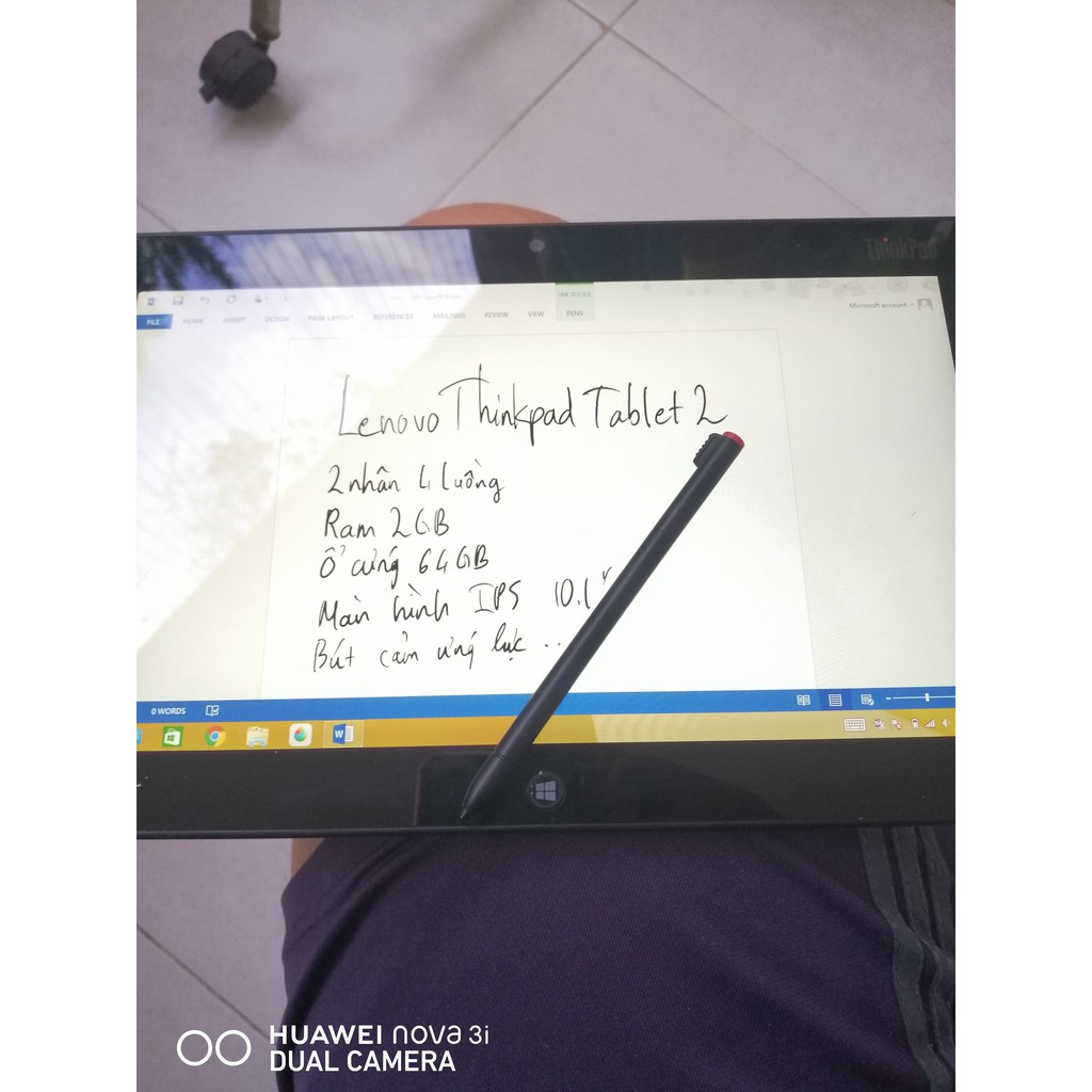 Máy tính bảng LENOVO Thinkpad Tablet 2 (Ram 2GB Rom 64GB bút cảm ứng Wacom)