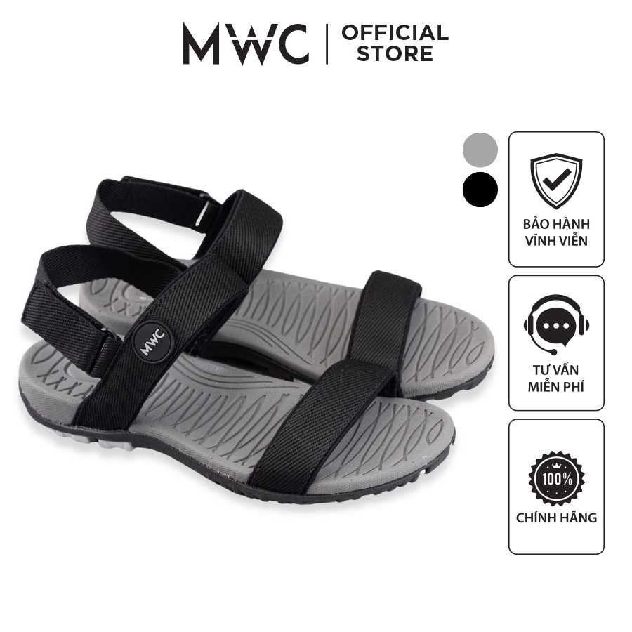 Giày MWC 7028 - Giày Dép Sandal Nam, Giày Dép Quai Hậu Quai Ngang Đế Bệt Êm Chân Thiết Kế Năng Động