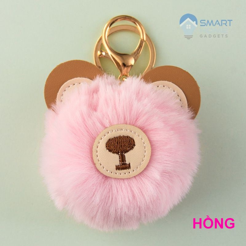 Móc Khoá Cute - Móc Khóa Gấu Bông Lông Xù Cực Dễ Thương, Đeo Cặp, Đeo Túi Xách Xinh Xắn Cho Bạn Gái