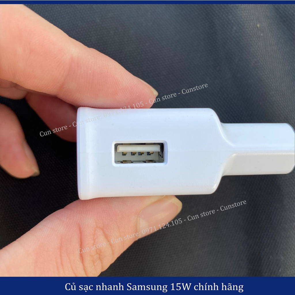 Bộ sạc nhanh Samsung 15W zin cho S8,S9,Note 8,Note 9 | Bảo hành 12 tháng