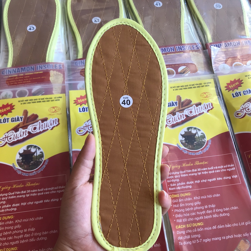 [1 Cặp] Lót Giày Hương Quế Cho Nam Và Nữ, Đế Độn Giày Êm Chân Mềm Mại Đủ Size