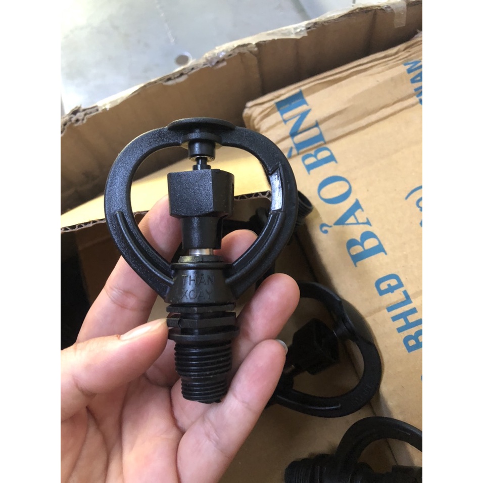 Béc tưới phun mưa thân xoay BB-966 Bảo Bình tưới rau, hoa màu, làm mát nhà xưởng