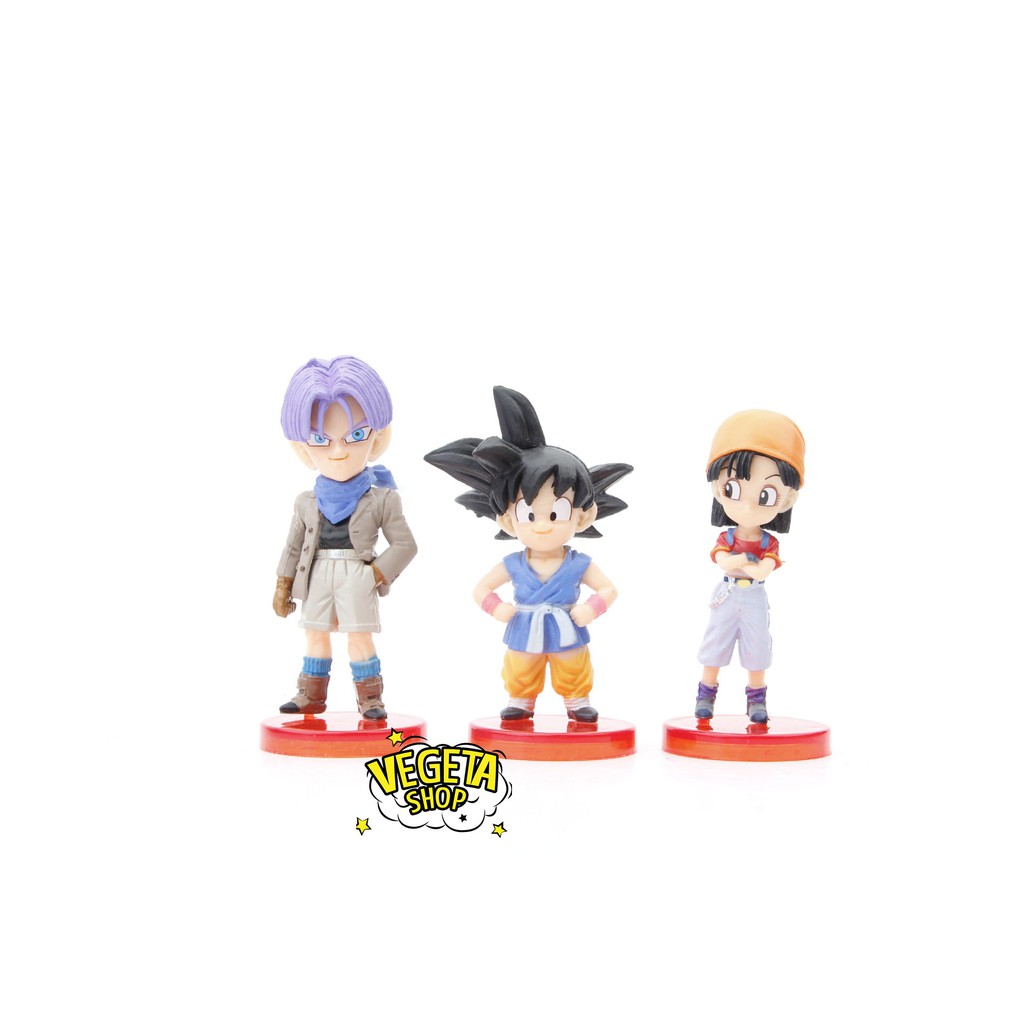 Mô hình Dragon Ball - Dragon Ball GT WCF - Set 6 nhân vật: Songoku Pan Vegeta SSJ4 Trunks Super Android 17 - Cao 8cm