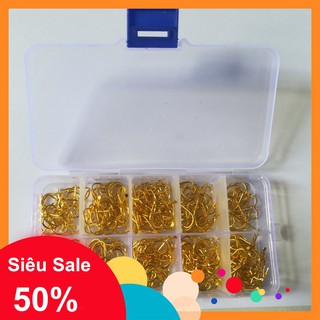 Combo 200 lưỡi câu cá thép mạ vàng siêu cứng size : 9 - 13