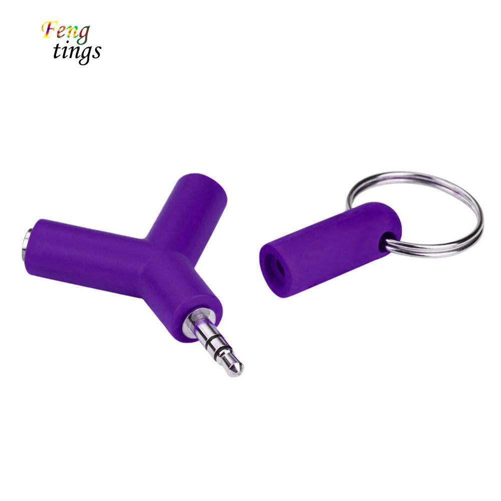 ✌ FT ✌ 3.5mm Y Splitter Male to Dual Female Jack Audio Headphone Mic Adapter Converter