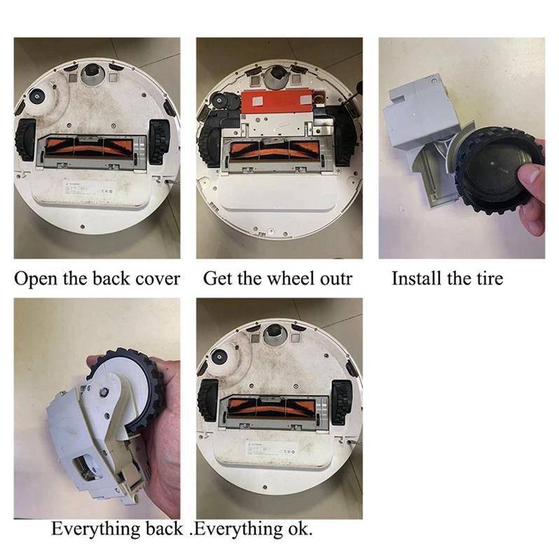 Lốp bánh xe cho robot hút bụi XIAOMI  Roborock S5-Gen 2, S5 Max, S6 Max v