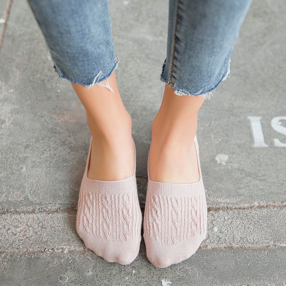 Casual Women Breathable Invisible Non-Slip Boat Socks | BigBuy360 - bigbuy360.vn
