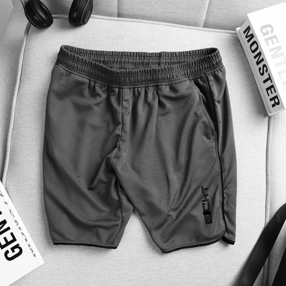 Quần đùi tập gym nam quần short nam ECHT thể thao phối sọc năng động - 𝐐𝐃𝐄𝐂𝐇𝐓