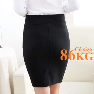 CHÂN VÁY BÚT CHÌ KINA LƯNG THUN XẺ TÀ SAU size to 86KG