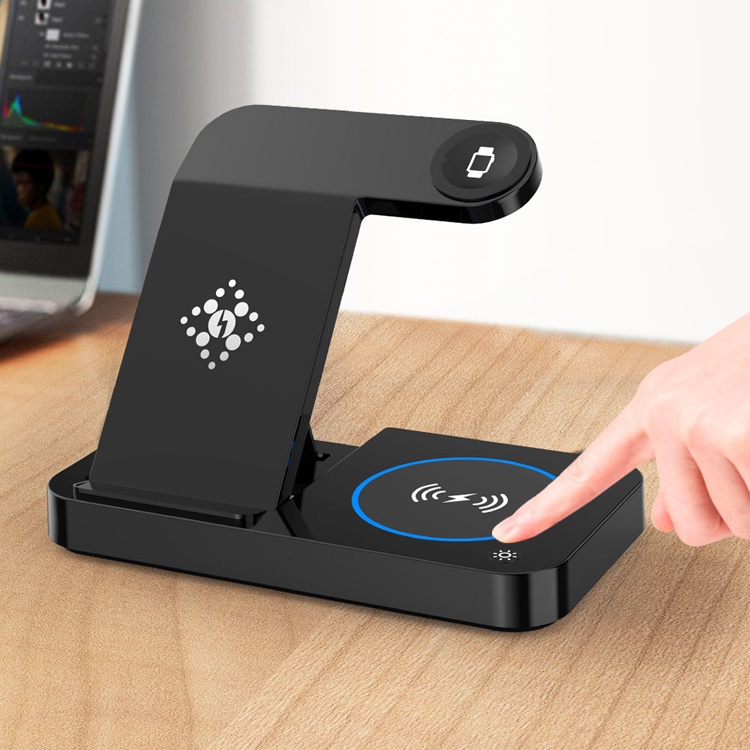 Đế Sạc Không Dây 4 Trong 1 Có Thể Gập Lại Được Cho Apple iphone samsung