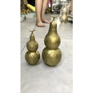 Hồ lô 23 x 9 cm chất liệu bằng đồng