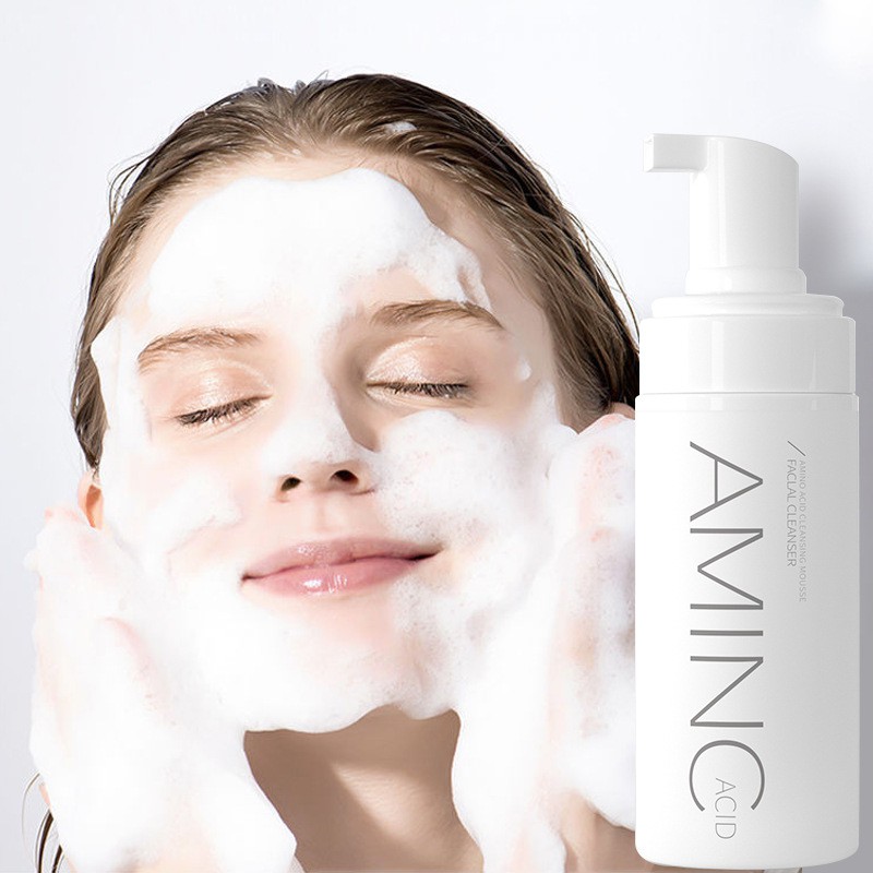 Chai sữa rửa mặt siêu tạo bọt dạng vòi xịt AMINO Acid của Cycy 150ML Sena Beauty