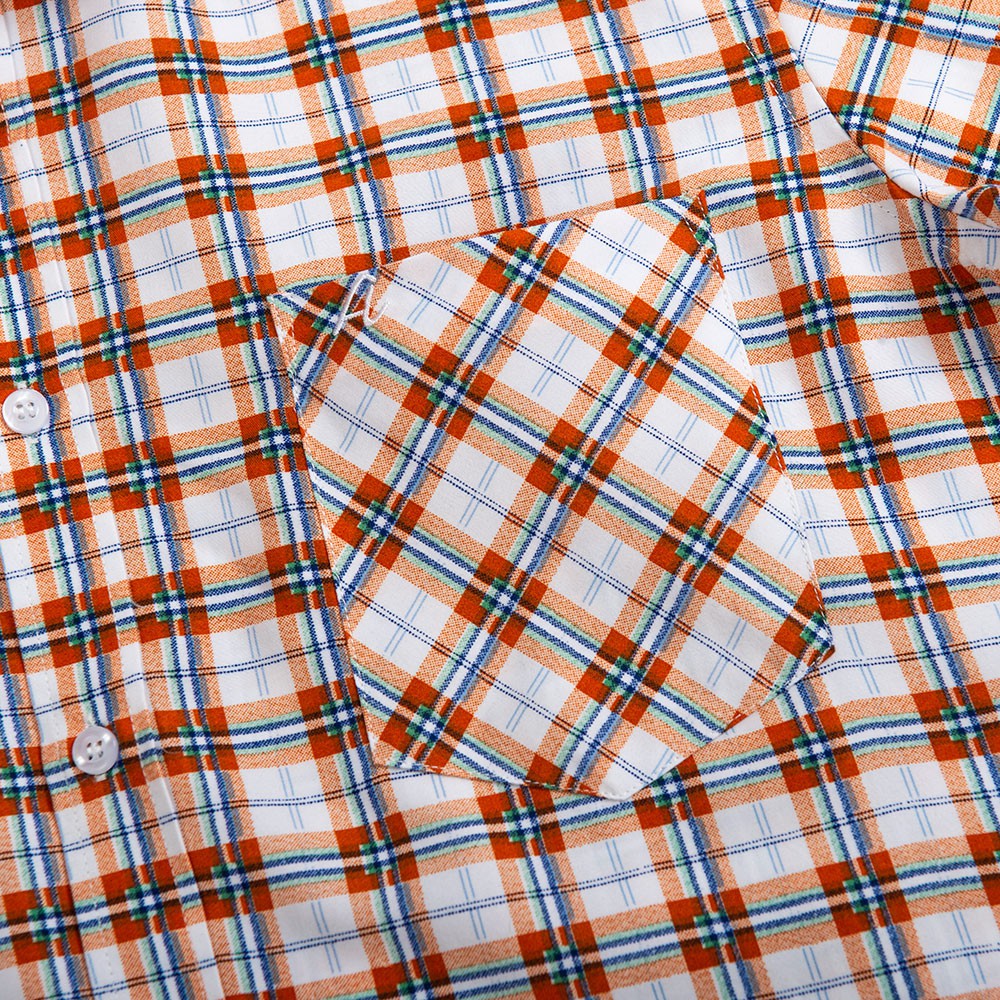 Áo Sơ Mi Nam Công Sở Trung Niên Thương Hiệu Anton Ngắn Tay Vải Cotton Họa Tiết Kẻ Caro Màu Đỏ Trắng V817 | BigBuy360 - bigbuy360.vn